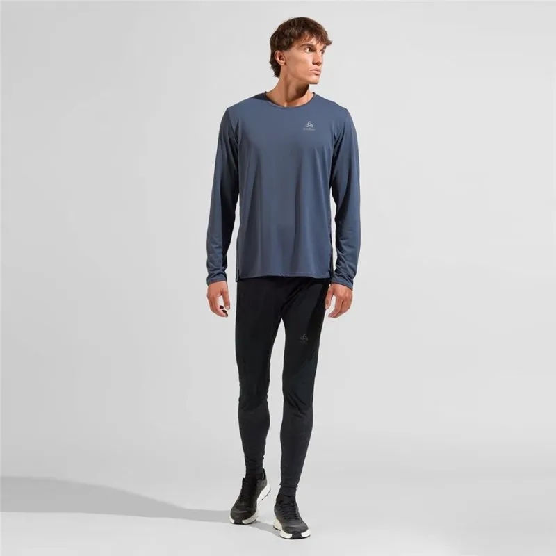 Vyriški marškinėliai su ilgomis rankovėmis Odlo Neck L/S Zeroweight Chill-T Mėlyna