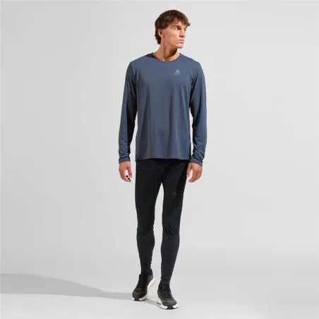 Vyriški marškinėliai su ilgomis rankovėmis Odlo Neck L/S Zeroweight Chill-T Mėlyna