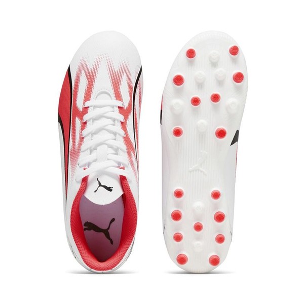Childrens Football Boots Puma Ultra Play Mg White