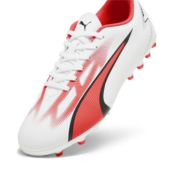 Childrens Football Boots Puma Ultra Play Mg White