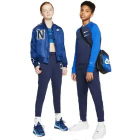 Bērnu Sporta Tērpu Bikses Nike Swoosh Tumši zils