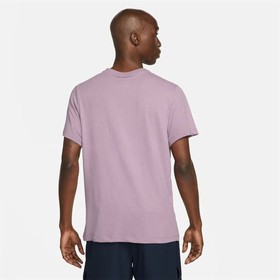 Vyriški marškinėliai su trumpomis rankovėmis Nike Dri-Fit Tamsiai violetinė
