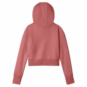 Hooded Sweatshirt for Girls Nike Club Girls Salmon
