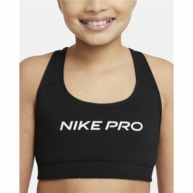 Sports Bra Nike Dri-FIT Swoosh Black/Green Children's