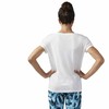 Sieviešu Krekls ar Īsām Piedurknēm Reebok Floral Easy Crossfit Balts