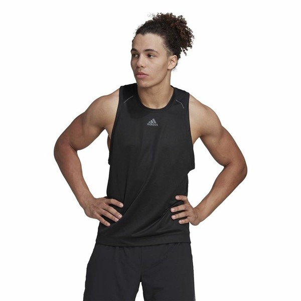 Vyriški marškinėliai be rankovių Adidas HIIT Spin Training Juoda