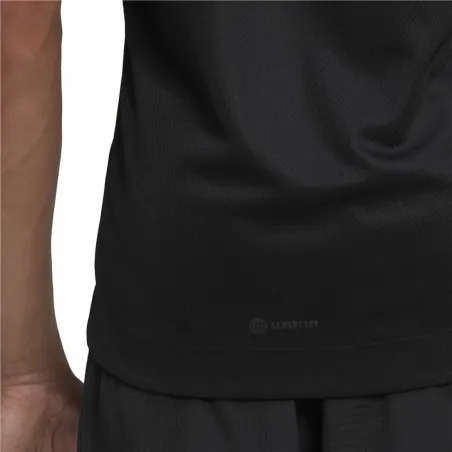 Vyriški marškinėliai be rankovių Adidas HIIT Spin Training Juoda