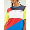 Sieviešu Krekls ar Īsām Piedurknēm Tommy Hilfiger Colour-Blocked Zils