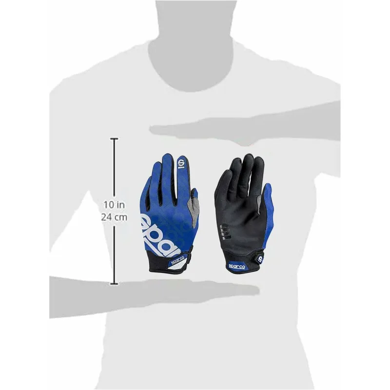 Work Gloves Sparco Meca III Nraz Blue