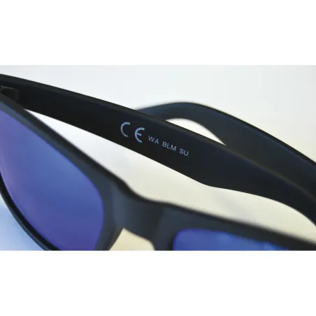 Unisex Saulesbrilles Eagle WAVE Melns spogulis