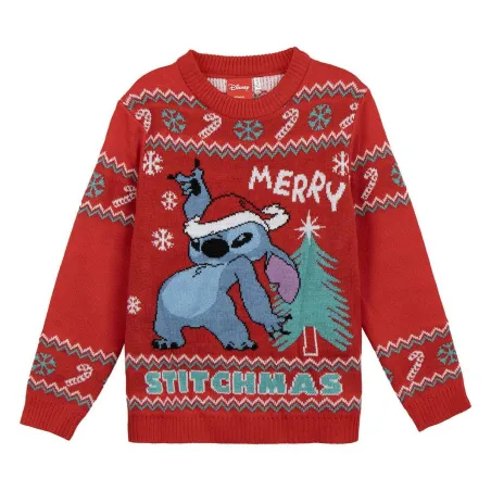 Uniseksinis megztinis Stitch Raudona 10 metų