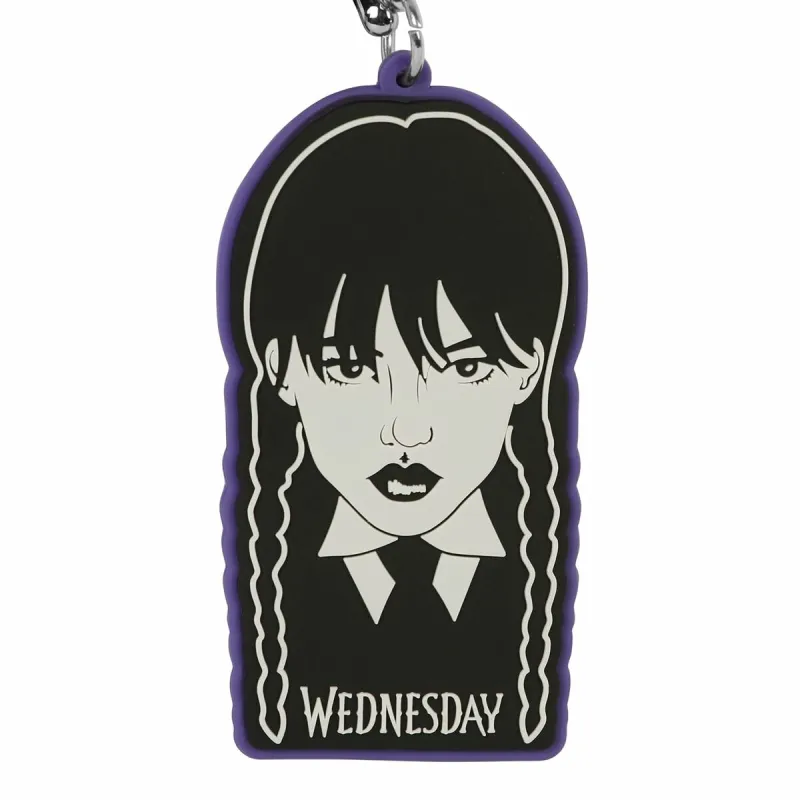 Raktų grandinė Wednesday braid Juoda