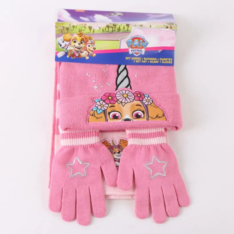 Шапка с перчатками The Paw Patrol Розовый