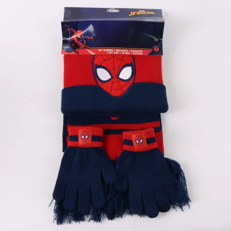 Kepurė ir pirštinės Spider-Man Mėlyna