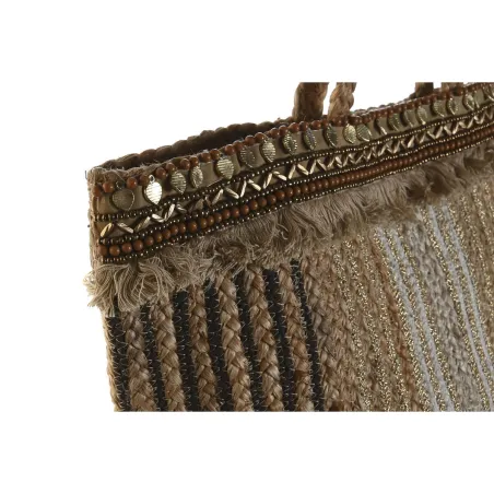 Moteriška Rankinė DKD Home Decor Ruda Kreminė 50 x 23 x 33 cm (2 vnt.)