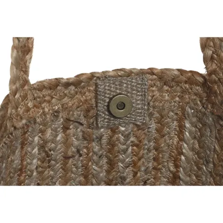 Sieviešu Rokassoma DKD Home Decor Brūns Krēmkrāsa 50 x 23 x 33 cm (2 gb.)