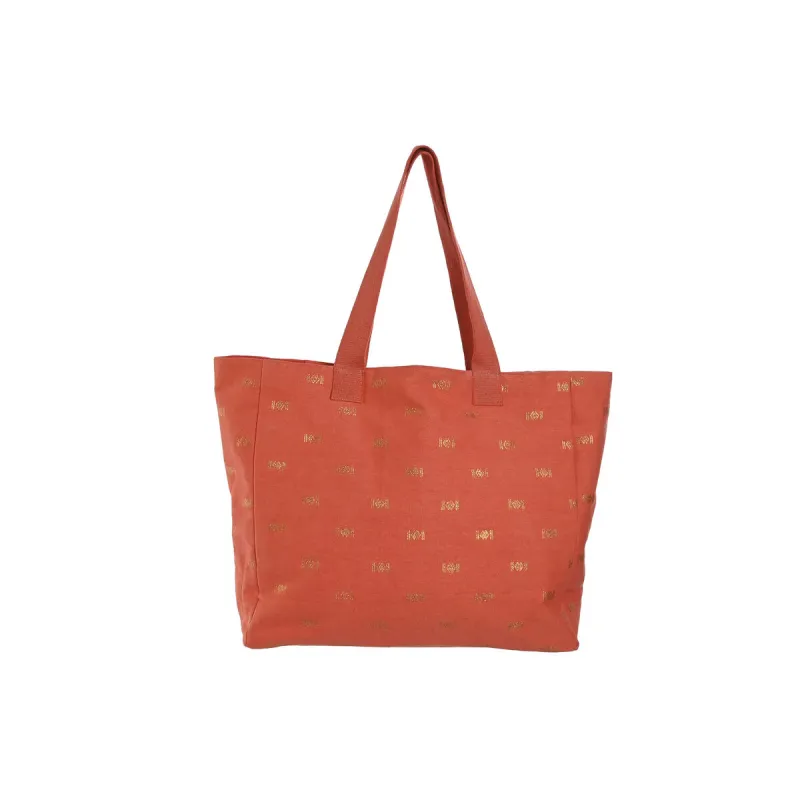 Naisten Käsilaukku Home ESPRIT Sininen Vihreä Beige Koralli 55 x 14 x 35 cm (3 osaa)