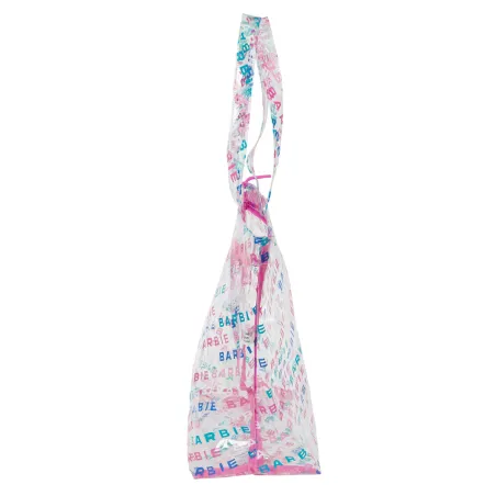 Naiste Kotid Barbie Logomania Läbipaistev Heleroosa 54 x 35 x 17 cm