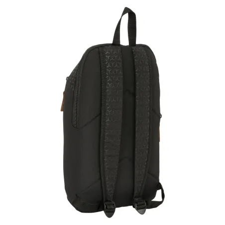 Ikdienas Mugursoma BlackFit8 Old school Melns Pelēks 22 x 39 x 10 cm