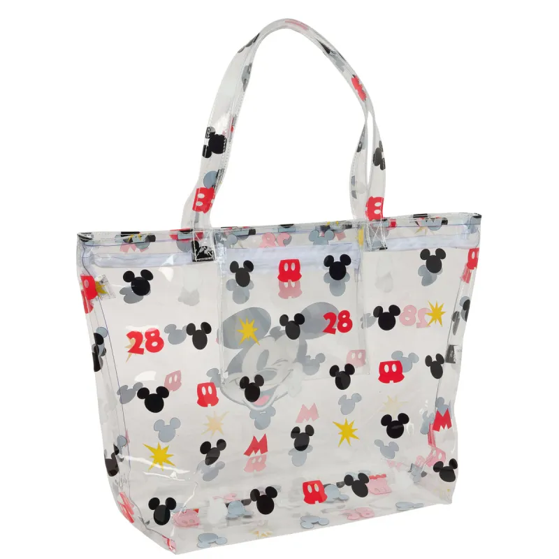 Ostukorv Mickey Mouse Clubhouse Beach Mitmevärviline Läbipaistev 54 x 35 x 17 cm