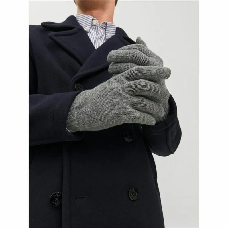 Hanskat Jack & Jones Jacbarry Harmaa