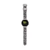 Hello Kitty Silicone Heads & Stripes - Universal strap for smartwatch 20 mm (black)
