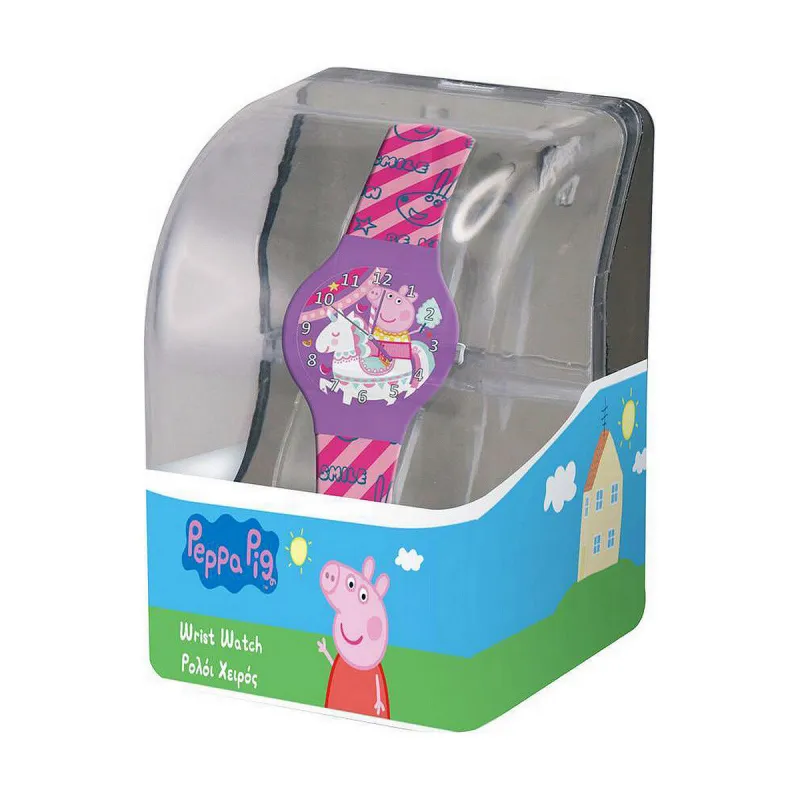 Laikrodis kūdikiams Peppa Pig 482608 - PLASTIC BOX (Ø 32 mm)