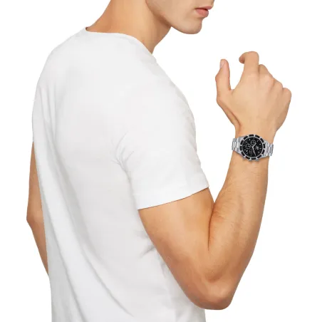 Vīriešu Pulkstenis Breil TW1980 Melns Sudrabains (Ø 43 mm)