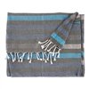 Multipurpose throw Gift Decor Blue Stripes
