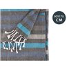 Multipurpose throw Gift Decor Blue Stripes
