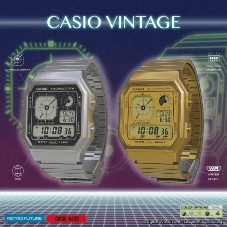 Laikrodis vyrams Casio A130WEG-9AEF
