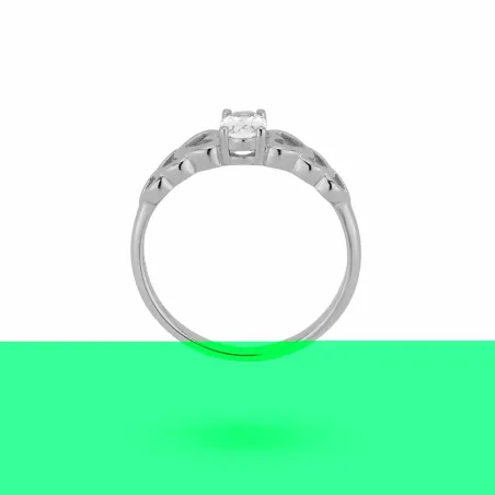 Naisten sormus 24KAE 124141S/56 Hopeinen 16