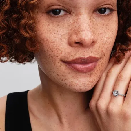 Sieviešu Gredzens Pandora 193555C02-58 18 Sudrabains