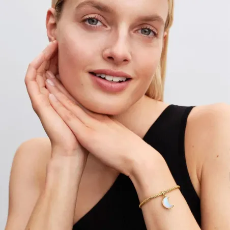 Naisten helmet Pandora 764275C01 Kullattu