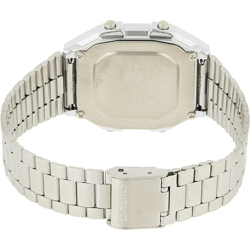 Unisex Kell Casio VINTAGE Must Hõbedane (Ø 32 mm) (Ø 34 mm)
