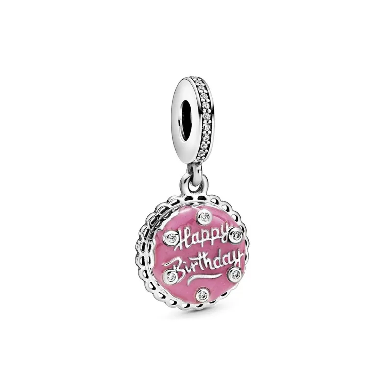 Naisten onnenkoru Pandora PINK BIRTHDAY CAKE DANGLE