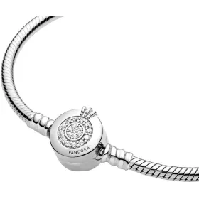 Naisten rannekorut Pandora SPARKLING CROWN O SNAKE CHAIN - SIZE 20 20 cm