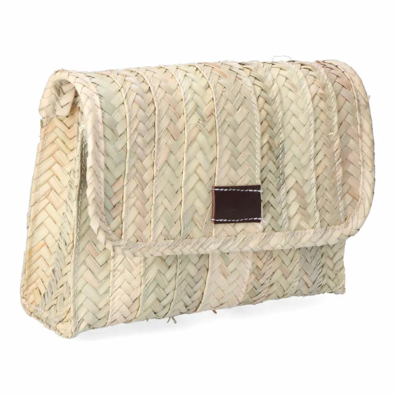 Naisten Käsilaukku EDM Lola 27 x 20 cm Palmunlehti Nahka