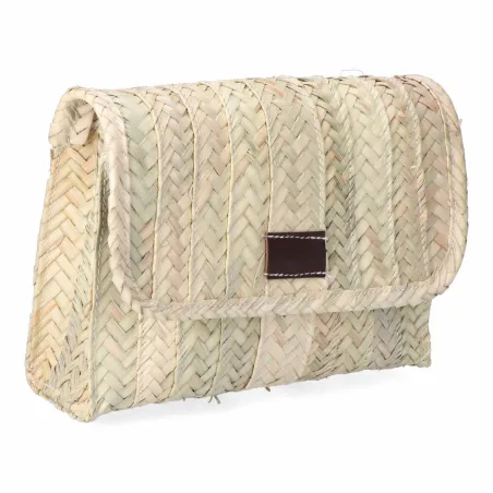 Sieviešu Rokassoma EDM Lola 27 x 20 cm Palmu lapas Āda