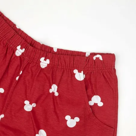 Vasaras pidžamu zēniem Mickey Mouse Sarkans (Odrasle) Vīriešu Pelēks