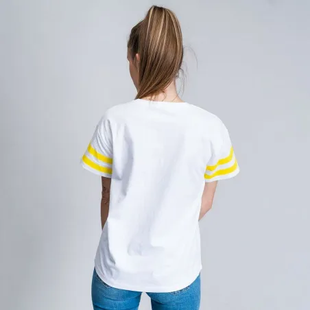 Lühikeste varrukatega T-särk, naiste Snoopy Valge