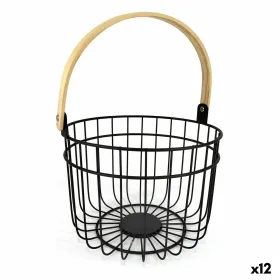 Monikäyttöinen kori Quttin Rustic Pyöreä 4 mm 28 x 26,5 x 22 cm (12 osaa)
