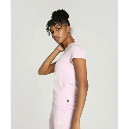 Naisten T-paita Puma ESS LOGO TEE 586775 60 Pinkki