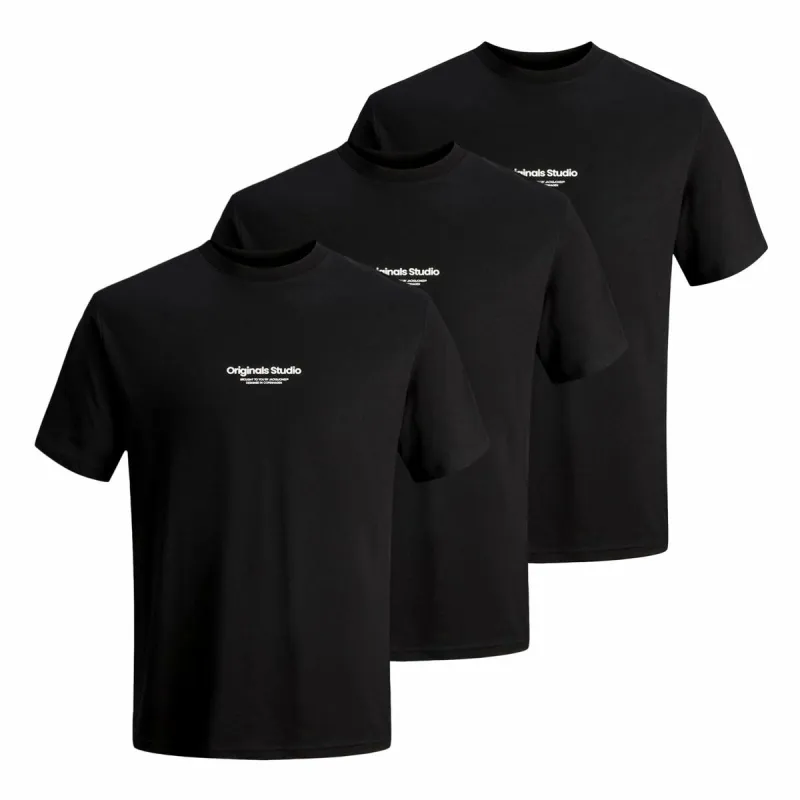 Miesten T-paita Jack & Jones JORVESTERBRO TEE SS 12240121 Musta