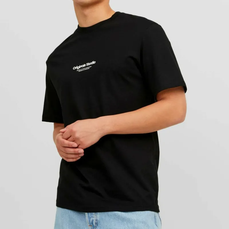 Miesten T-paita Jack & Jones JORVESTERBRO TEE SS 12240121 Musta