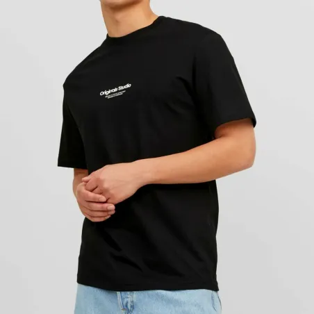 Miesten T-paita Jack & Jones JORVESTERBRO TEE SS 12240121 Musta