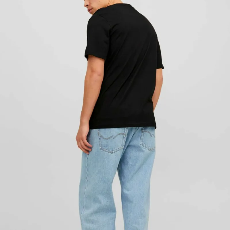 Lühikeste varrukatega T-särk, meeste Jack & Jones JORVESTERBRO TEE SS 12240121 Must