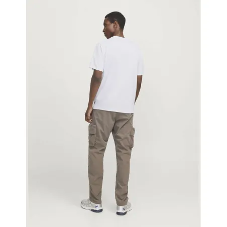 Miesten T-paita Jack & Jones JCOFUSION FULL BRANDING 12273120 Valkoinen