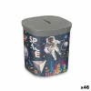 Naudas kaste Pincello Plastmasa Astronauts 9 x 10,2 x 9 cm Daudzkrāsains (48 gb.)