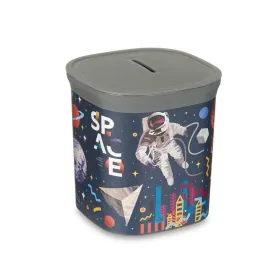 Naudas kaste Pincello Plastmasa Astronauts 9 x 10,2 x 9 cm Daudzkrāsains (48 gb.)